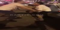 Taxi driver starts a fight with knife wielding passenger who refused 2 pay