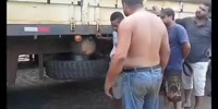 Thief getting affection from truckers