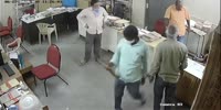 Manager Beats Woman with Iron Rod