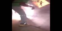 Man shot with fireworks