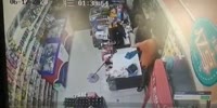 Store Owner bashes a Head with Multiple Bottles