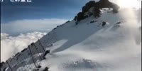 Japanese ski rider films himself sliding off hill & dying