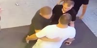 Russian Man Getting Jumped Resorts To Pulling His Gun