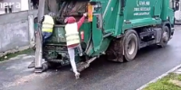 Romanian Garbage Collector Nearly Killed By Co-Worker