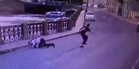 Dude Kicked in Face & Mugged in Russia