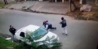 Brave Man Fights for His Car in Argentina