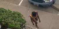 Crack Girl Walks Butt Naked