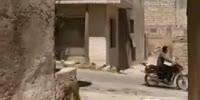 The moment when the positions of the militants were covered by the SAA artillery in Albara, Jabal al-Zawiya, south of Idlib. Syria