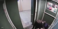 Two Bitches Piss in Elevator