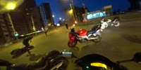 Moment of Fatal Motorcycle Crash in Russia Caught on Helmet Cam
