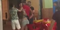 Girl Gets Knocked During Drunk Fight in Brazil