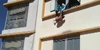 Patient with covid despairs and throws himself out the window