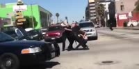 Crazy Girl Atacks A Cop, Regrets