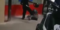 Scum Kicks Homeless Woman After She Asked Him For Some Rupies