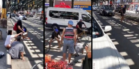 NYC THIEF GETS HIS ASS BEAT BY STRANGERS