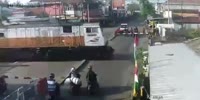 Dude Gets Killed By Train In Indonesia