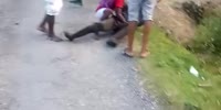 Machete Dude Disarmed & Headbutted in Jamaica