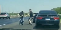 Road Rage Fighters Surprised