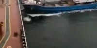 China man crashes boat