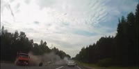 The moment of the fatal road accident in the Ivanovsky district