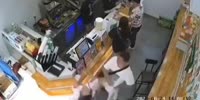 China man knocks lady out