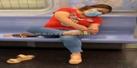 Toenail Clipping Woman Spotted in NYC Subway.