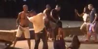 Couple Gets Beaten By Shirtless Drunk Men In Brazil