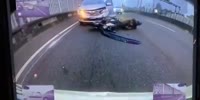 Biker Gets Nailed From Behind