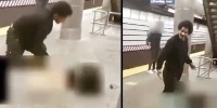 RAPIST GETS CAUGHT IN THE FUCKING SUBWAY