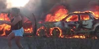 Beatiful Flames On Brazilian Road