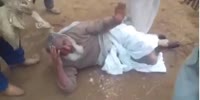 Afghani Old Head Flogged By Rag Heads