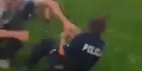 Polish Police Officers Attacked By Drunk Hooligans