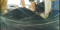 Dashcam Car Gets Sandwitched Between Two Trucks