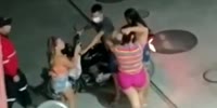 Girl Caught With Side Dude Attacked At The Gas Station In Brazil