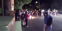 ANTIFA RIOTER SETS HIMSELF ON FIRE WITH MOLOTOV