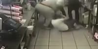Dunkin’ Donuts employee attacked by huge bitch