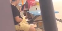 Dude beats his meat in public