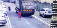 Reckless Man Gets Crushed By Reversing Truck