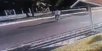 Bicyclist Sent Into Orbit