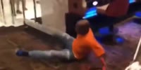 Man Having Some Tough Moments In Vegas Casino Hall