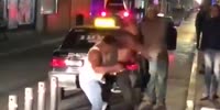 Drunk Street Fight In Mexico