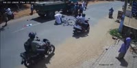 Asshole Driver and Passenger Crushed by Tractor