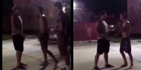DUDE GETS KNOCKED THE FUCK OUT