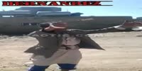 men with knife embedded in forehead