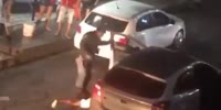 Brazilian Cop Kicks Robbery Suspect