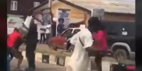 GTA nigeria , man falls of the car