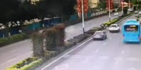 Tiny Car Kills Rider In China