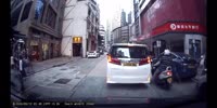 Taiwanese Girl Gets Dropped By Motocyclist
