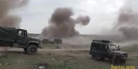 Armenian Soldiers Film Artillery Strike On The Positions