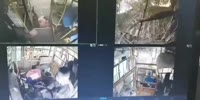 Truck Hits Stopped Bus in China